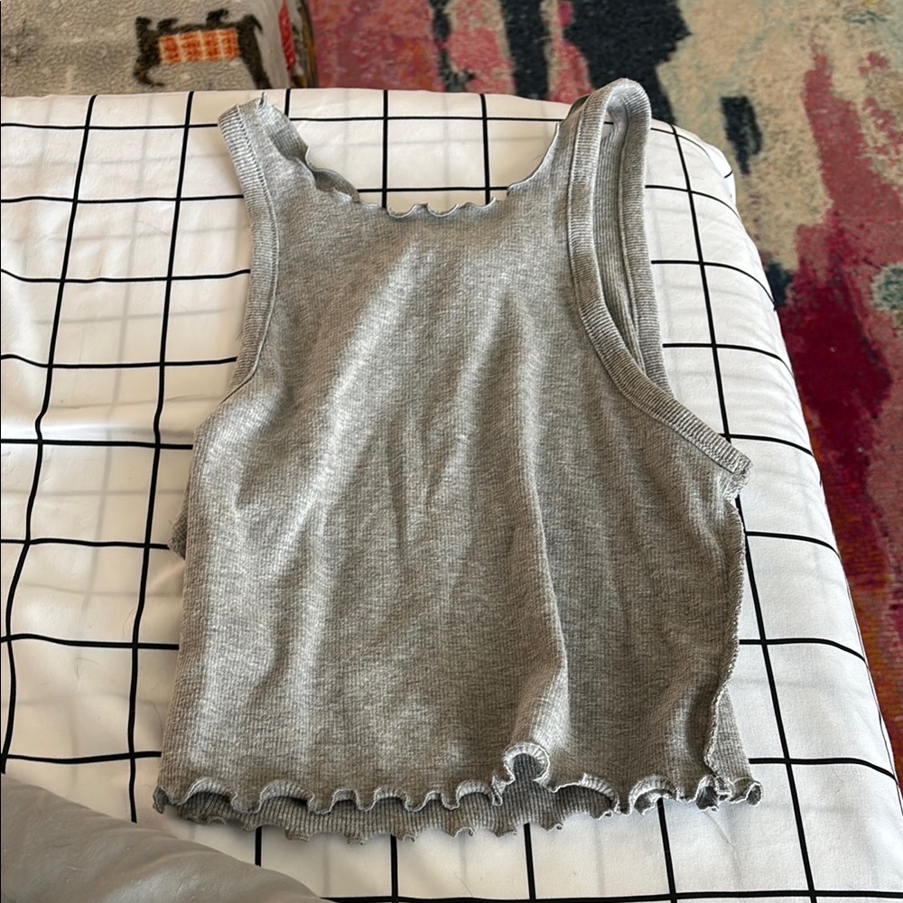 Gray Sleeveless Women's Top